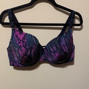 40DDD torrid Women's Patterned Bra - Pink and Blue